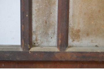 アンティーク建具　大正ロマン　時代の流れを感じさせるガラス戸1枚(引き戸)(R-064305)