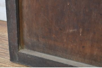 アンティーク建具　大正ロマン　時代の流れを感じさせるガラス戸1枚(引き戸)(R-064305)