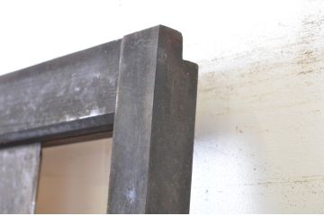 アンティーク建具　大正ロマン　時代の流れを感じさせるガラス戸1枚(引き戸)(R-064305)