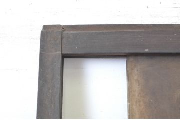 アンティーク建具　大正ロマン　時代の流れを感じさせるガラス戸1枚(引き戸)(R-064305)