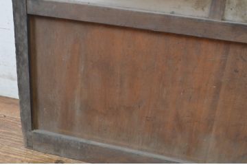 アンティーク建具　大正ロマン　時代の流れを感じさせるガラス戸1枚(引き戸)(R-064305)