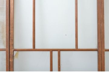 アンティーク建具　大正ロマン　懐かしい雰囲気を感じさせるガラス戸3枚セット(引き戸)(R-064306)