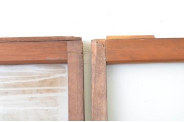 アンティーク建具　大正ロマン　懐かしい雰囲気を感じさせるガラス戸3枚セット(引き戸)(R-064306)