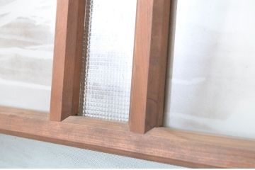 アンティーク建具　大正ロマン　懐かしい雰囲気を感じさせるガラス戸3枚セット(引き戸)(R-064306)