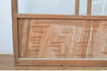 アンティーク建具　大正ロマン　懐かしい雰囲気を感じさせるガラス戸3枚セット(引き戸)(R-064306)