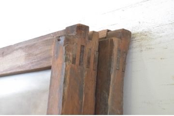 アンティーク建具　大正ロマン　懐かしい雰囲気を感じさせるガラス戸3枚セット(引き戸)(R-064306)
