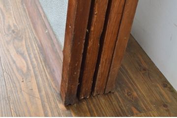 アンティーク建具　大正ロマンの雰囲気が魅力的な組子入りガラス戸4枚セット(引き戸)(R-064309)