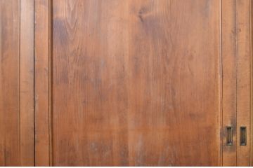 アンティーク建具　上手物!!　美しい杢目が目を惹く高級帯戸4枚セット(板戸、引き戸)(R-064310)