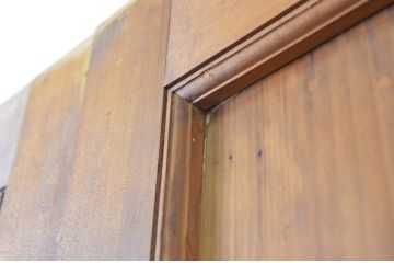 アンティーク建具　上手物!!　美しい杢目が目を惹く高級帯戸4枚セット(板戸、引き戸)(R-064310)