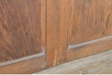 アンティーク建具　上手物!!　美しい杢目が目を惹く高級帯戸4枚セット(板戸、引き戸)(R-064310)
