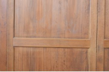 アンティーク建具　上手物!!　美しい杢目が目を惹く高級帯戸4枚セット(板戸、引き戸)(R-064310)