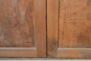 アンティーク建具　上手物!!　美しい杢目が目を惹く高級帯戸4枚セット(板戸、引き戸)(R-064310)
