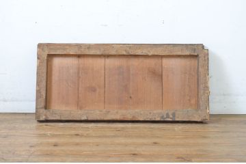 アンティーク建具　希少　銅板張りが珍しい!経年を感じる小窓1枚(引き戸)(R-064313)