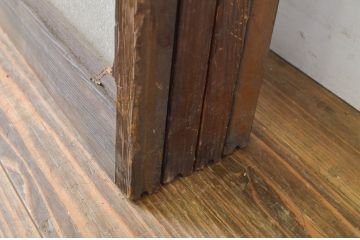アンティーク建具　レトロな空間づくりにオススメなガラス窓4枚セット(ガラス戸、引き戸)(R-064329)