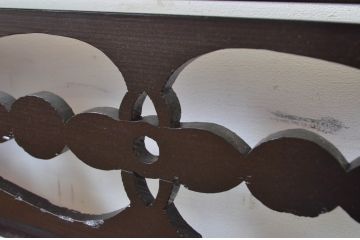アンティーク建具　透かし彫りが目を惹く小さな欄間3枚セット(明かり取り、明り取り)(R-064331)