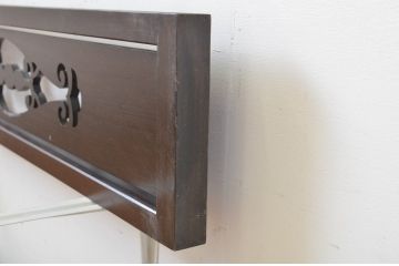 アンティーク建具　透かし彫りが目を惹く小さな欄間3枚セット(明かり取り、明り取り)(R-064331)