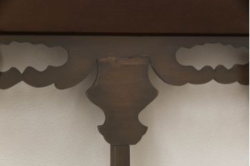 アンティーク建具　ガラス入り　透かし彫りの個性的なデザインが魅力の欄間2枚セット(明かり取り、明り取り)(R-064332)