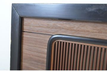 アンティーク建具　高級品!!黒漆枠　繊細な格子が目を惹く凝った造り込みの筬欄間2枚セット(明かり取り、明り取り、オサランマ、おさらんま)(R-064334)