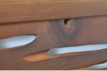アンティーク建具　時を重ねた木の味わいを残した自然な風合いの欄間2枚セット(明かり取り、明り取り)(R-064335)