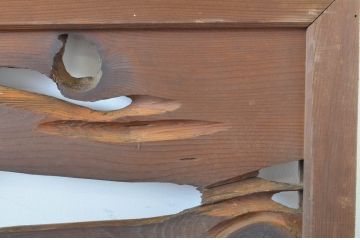 アンティーク建具　時を重ねた木の味わいを残した自然な風合いの欄間2枚セット(明かり取り、明り取り)(R-064335)