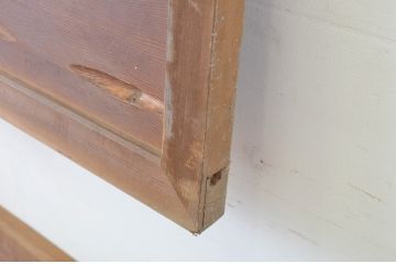 アンティーク建具　時を重ねた木の味わいを残した自然な風合いの欄間2枚セット(明かり取り、明り取り)(R-064335)