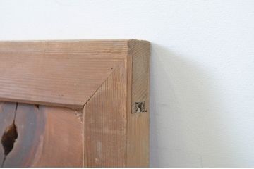 アンティーク建具　時を重ねた木の味わいを残した自然な風合いの欄間2枚セット(明かり取り、明り取り)(R-064335)