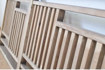 アンティーク建具　経年によって増した味わいが魅力!古いお屋敷の手すり(手摺り、フェンス、柵)(R-064337)