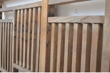 アンティーク建具　経年によって増した味わいが魅力!古いお屋敷の手すり(手摺り、フェンス、柵)(R-064338)