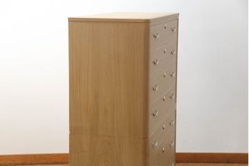 中古　美品　国産　職人手造り　胴丸型で品のある優しい雰囲気が魅力の総桐箪笥(桐たんす、着物箪笥、衣装箪笥、和タンス、引き出し)(R-064349)