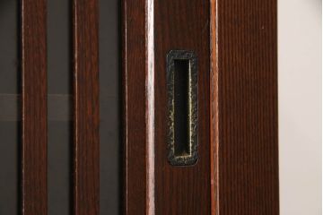 中古　美品　上質な和の空間を演出する二段重ね水屋箪笥(食器棚、茶タンス、キャビネット、収納棚、戸棚)(R-064353)