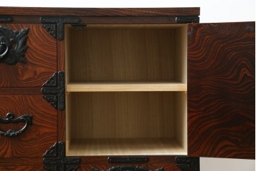 中古　美品　岩谷堂箪笥　力強い木目が美しい和箪笥　(R-064359)