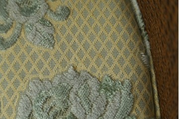 中古　美品　DREXEL HERITAGE(ドレクセルヘリテイジ)　くつろぎの時間を演出するキャスター付きアームチェア　(R-064377)