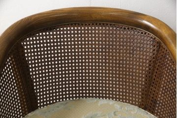 中古　美品　DREXEL HERITAGE(ドレクセルヘリテイジ)　くつろぎの時間を演出するキャスター付きアームチェア(椅子、イス、ダイニングチェア)(R-064378)