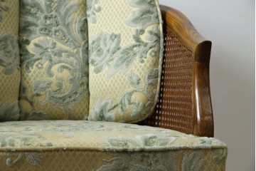 中古　美品　DREXEL HERITAGE(ドレクセルヘリテイジ)　くつろぎの時間を演出するキャスター付きアームチェア　(R-064379)