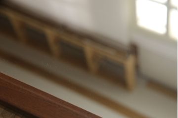 デンマークビンテージ　チーク材　シンプルな角丸デザインがお部屋に馴染みやすいウォールミラー(北欧、壁掛け鏡、姿見、ヴィンテージ)(R-064383)