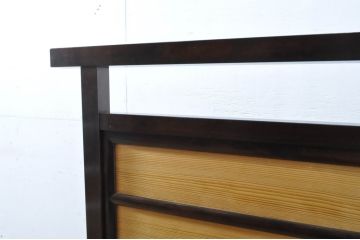 中古　美品　和の趣あふれる松本民芸家具風の衝立て(つい立て、衝い立て、仕切り、パーテーション)(R-064460)