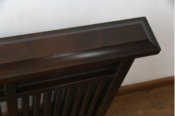 和製ビンテージ　北海道民芸家具　希少な絶版品!!　品のある色合いと重厚な佇まいが魅力の衝立て(衝い立て、つい立て、仕切り、パーテーション、ヴィンテージ)(R-064461)