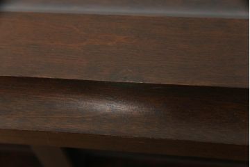 和製ビンテージ　北海道民芸家具　希少な絶版品!!　品のある色合いと重厚な佇まいが魅力の衝立て(衝い立て、つい立て、仕切り、パーテーション、ヴィンテージ)(R-064461)
