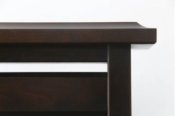 和製ビンテージ　北海道民芸家具　希少な絶版品!!　品のある色合いと重厚な佇まいが魅力の衝立て(衝い立て、つい立て、仕切り、パーテーション、ヴィンテージ)(R-064461)