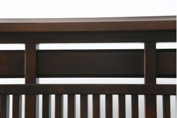 和製ビンテージ　北海道民芸家具　希少な絶版品!!　品のある色合いと重厚な佇まいが魅力の衝立て(衝い立て、つい立て、仕切り、パーテーション、ヴィンテージ)(R-064461)