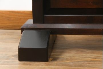 和製ビンテージ　北海道民芸家具　希少な絶版品!!　品のある色合いと重厚な佇まいが魅力の衝立て(衝い立て、つい立て、仕切り、パーテーション、ヴィンテージ)(R-064461)