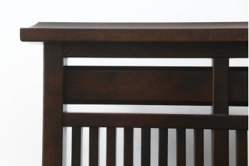 和製ビンテージ　北海道民芸家具　希少な絶版品!!　品のある色合いと重厚な佇まいが魅力の衝立て(衝い立て、つい立て、仕切り、パーテーション、ヴィンテージ)(R-064461)
