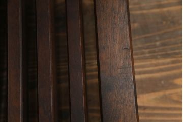 和製ビンテージ　北海道民芸家具　希少な絶版品!!　品のある色合いと重厚な佇まいが魅力の衝立て(衝い立て、つい立て、仕切り、パーテーション、ヴィンテージ)(R-064461)