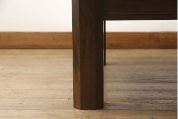 和製ビンテージ　松本民芸家具風の重厚な座卓(ローテーブル、センターテーブル、ヴィンテージ)(R-064464)