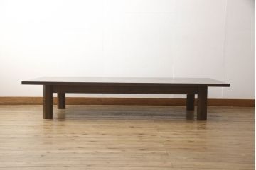 和製ビンテージ　松本民芸家具風の重厚な座卓(ローテーブル、センターテーブル、ヴィンテージ)(R-064464)