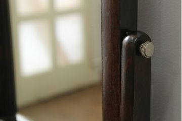和製ビンテージ　松本民芸家具　和洋折衷の空間に馴染みの良い524型小鏡台(ミラー、引き出し付き、ヴィンテージ)(R-064467)