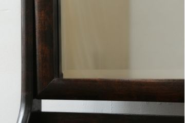 和製ビンテージ　松本民芸家具　和洋折衷の空間に馴染みの良い524型小鏡台(ミラー、引き出し付き、ヴィンテージ)(R-064467)
