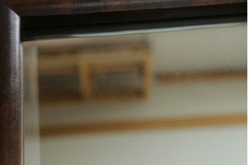 和製ビンテージ　松本民芸家具　和洋折衷の空間に馴染みの良い524型小鏡台(ミラー、引き出し付き、ヴィンテージ)(R-064467)