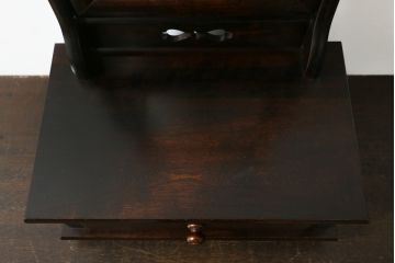 和製ビンテージ　松本民芸家具　和洋折衷の空間に馴染みの良い524型小鏡台(ミラー、引き出し付き、ヴィンテージ)(R-064467)