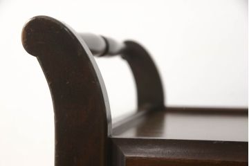 和製ビンテージ　希少!　絶版品　北海道民芸家具　クラシカルな佇まいが目を引くキャスターワゴン(キッチンワゴン、トロリーワゴン、ヴィンテージ)(R-064470)